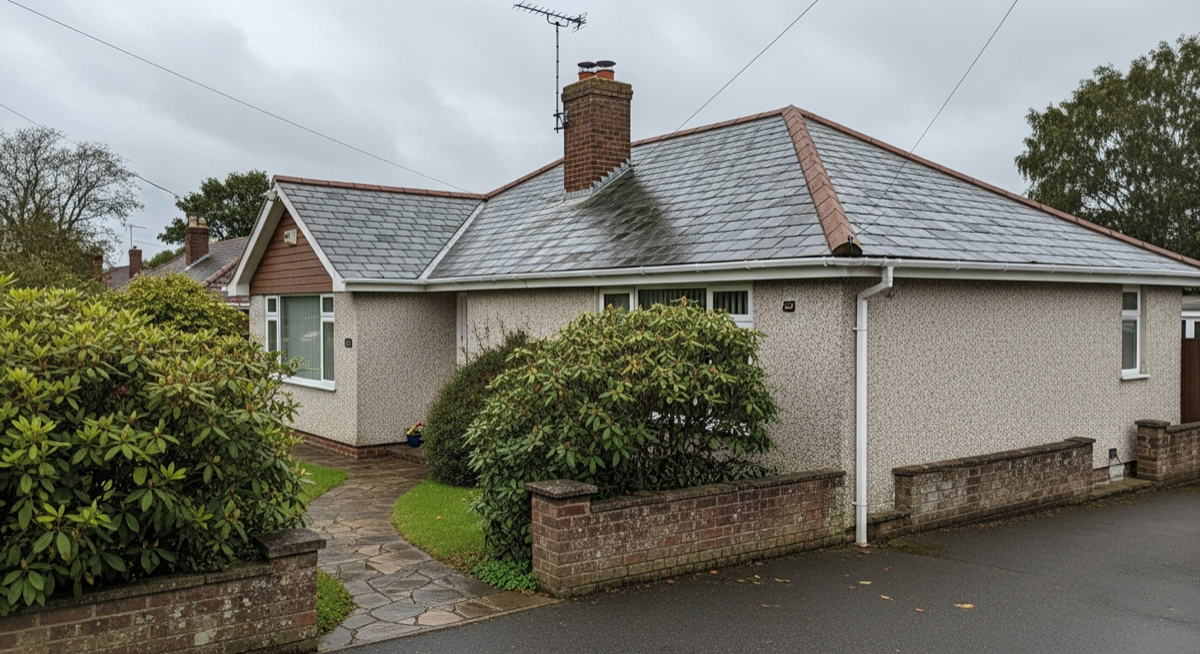 Finished Welsh slate re-roof in Southampton