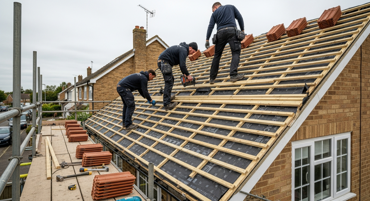 Tradeall Roofing crew on an emergency callout