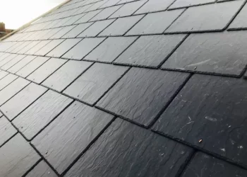 Natural slate roof installed by Tradeall Roofing